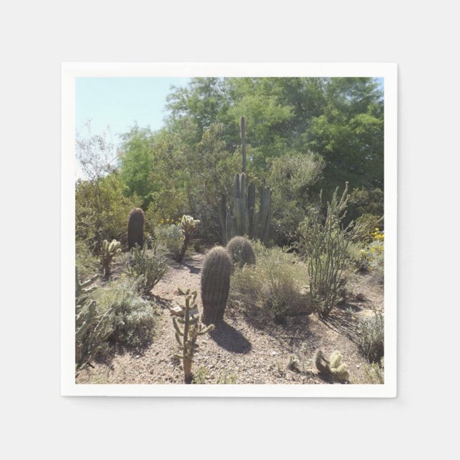 Servilleta De Papel Cactus Paper Napkin (Anverso)