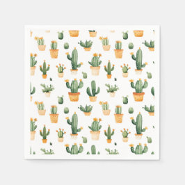 Servilleta De Papel Cactus pulido en blanco