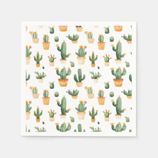 Servilleta De Papel Cactus pulido en blanco