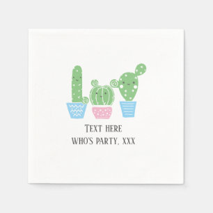 Servilleta De Papel cactus, suculenta, linda fiesta de arte, mexicana,