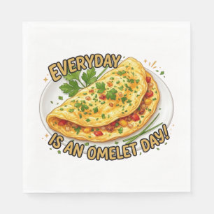 Servilleta De Papel Cada Día Es Un Día De Tortilla Desayuno Foodie