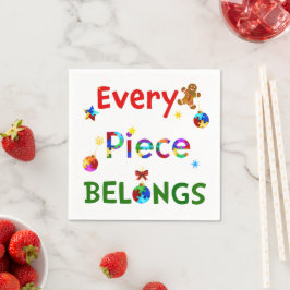 Servilleta De Papel Cada pieza pertenece a los Navidades