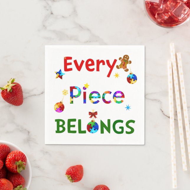 Servilleta De Papel Cada pieza pertenece a los Navidades (In situ)