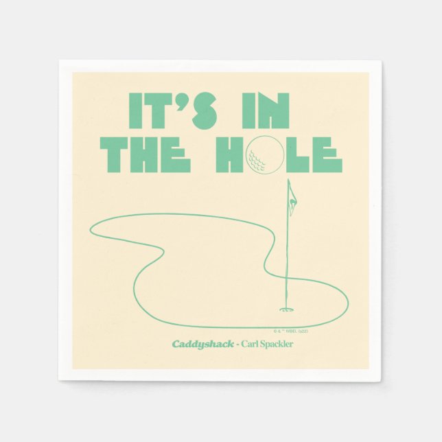 Servilleta De Papel Caddyshack | Está en el agujero (Anverso)