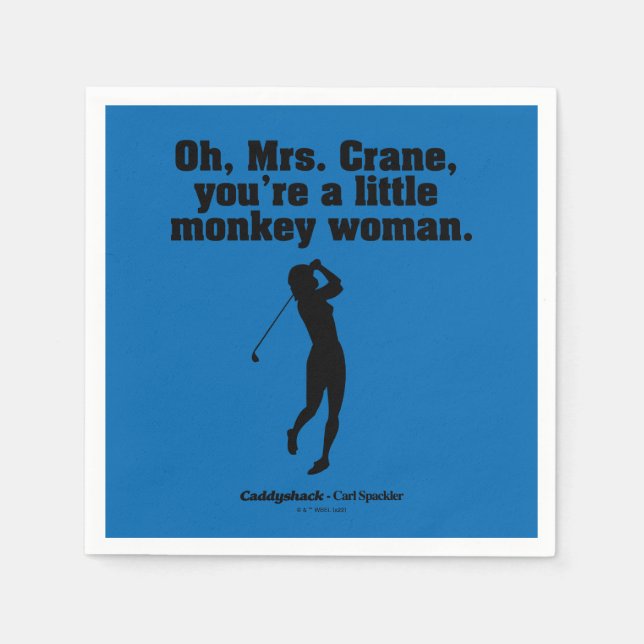 Servilleta De Papel Caddyshack | Oh Sra. Crane (Anverso)