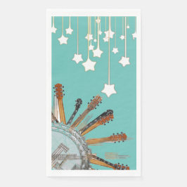 SERVILLETA DE PAPEL CADENAS DE GUITARRA AL SOL