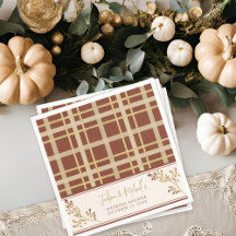 Cae en amor Otoño Plaid Boda Regalo