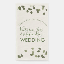 Servilleta De Papel Cae Hojas Otoño Verdor Gracias  