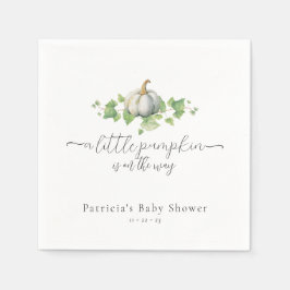 Servilleta De Papel Caer Calabaza blanca Baby Shower Napkins