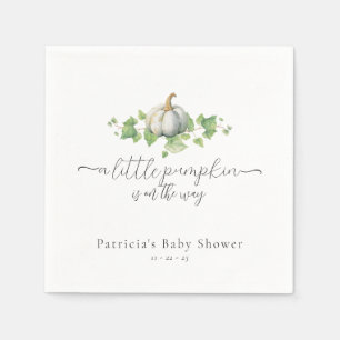 Servilleta De Papel Caer Calabaza blanca Baby Shower Napkins