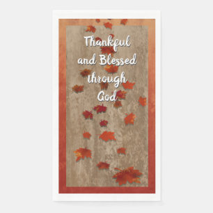 Servilleta De Papel Caer deja patrón de cosecha