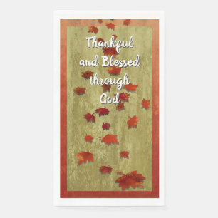 Servilleta De Papel Caer deja patrón de cosecha