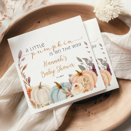 Servilleta De Papel Caer en Baby Shower un poco de calabaza