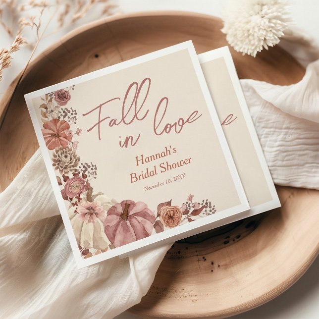 Servilleta De Papel Caer en el amor Calabaza Ducha de novias (Subido por el creador)