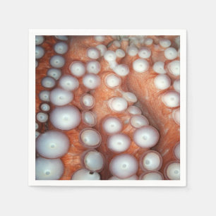 Servilleta De Papel Caer en el pulpo cercano