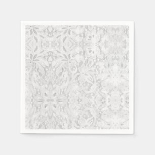 Servilleta De Papel Caer en un encaje blanco