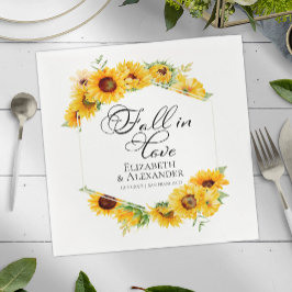 Servilleta De Papel Caer enamorada | Boda fotográfico floral de giraso