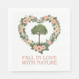 Servilleta De Papel Caer enamorada de la naturaleza