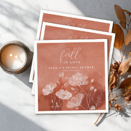 Servilleta De Papel Caer enamorada Terracota Ducha Napkin