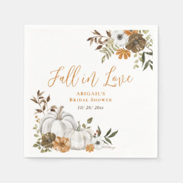 Servilleta De Papel Caer Rústica Calabaza Ducha de novia