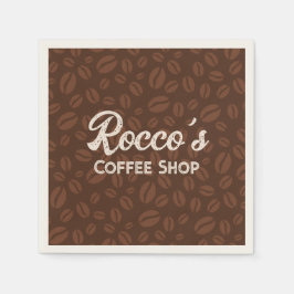 Servilleta De Papel Café Beans Brown Napkin