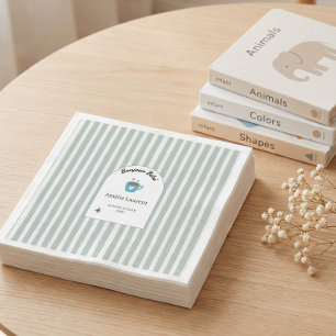 Servilleta De Papel Café Bebé Está en Infusión Fiesta de Revelación Mo
