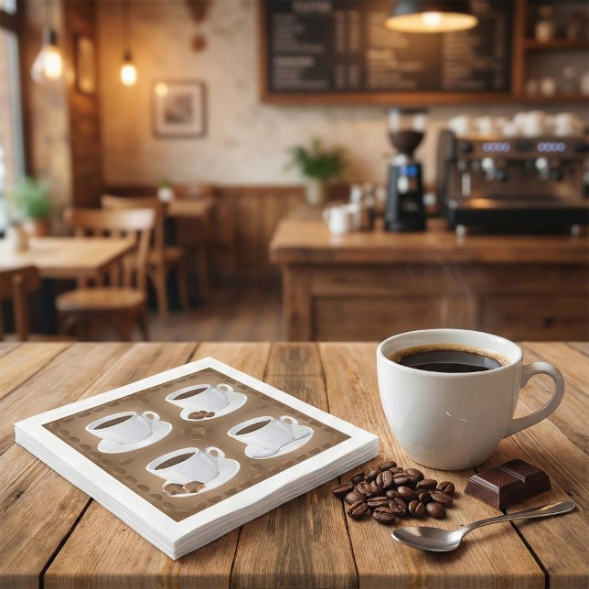 Servilleta De Papel Café con judías y chocolate (Subido por el creador)