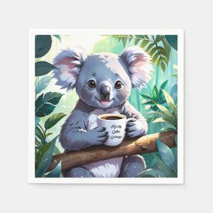 Servilleta De Papel Café Cozy Jungle Koala