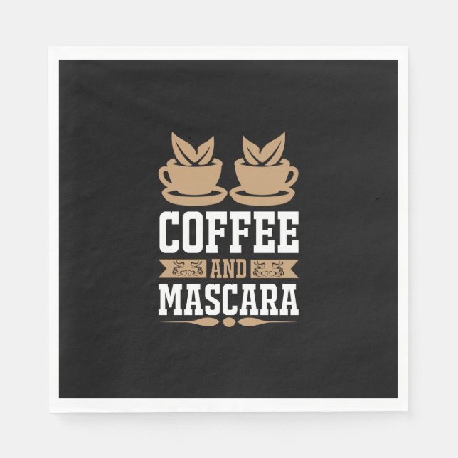 Servilleta De Papel Café De Arte Y Mascara (Anverso)