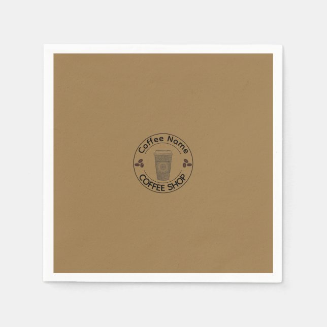 Servilleta De Papel Café de café obsesivo cute barista (Anverso)