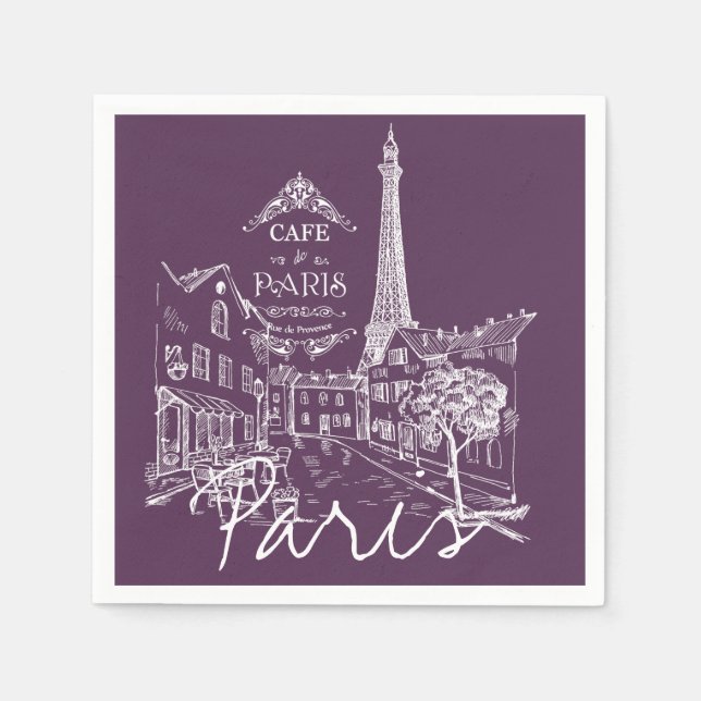 Servilleta De Papel Café de París  (Anverso)