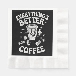 Servilleta De Papel Café divertido retro vintage para hombres o mujere