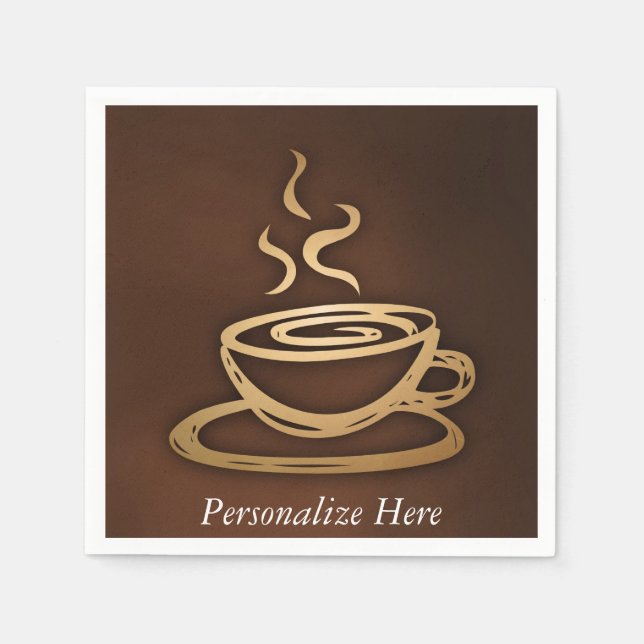 Servilleta De Papel Café En Mi Copa (Anverso)