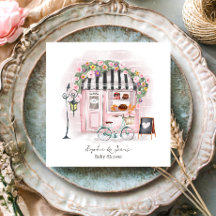 Café francés Bonjour Bebe Paris Tea Baby Shower