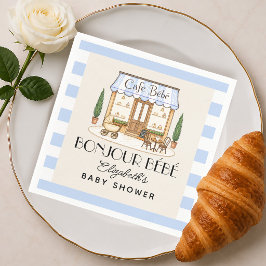 Servilleta De Papel Café Francés París Bebe Niño Baby Shower
