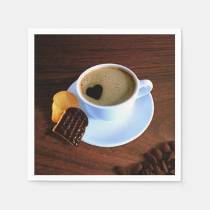 Servilleta De Papel Café? Humo con forma de corazón