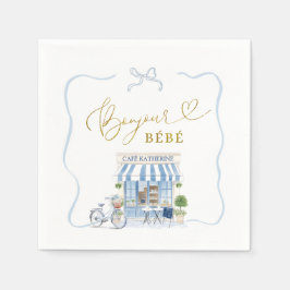 Servilleta De Papel Café parisino Bonjour bébé