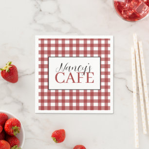 Servilleta De Papel café personalizado con tablero de ajedrez