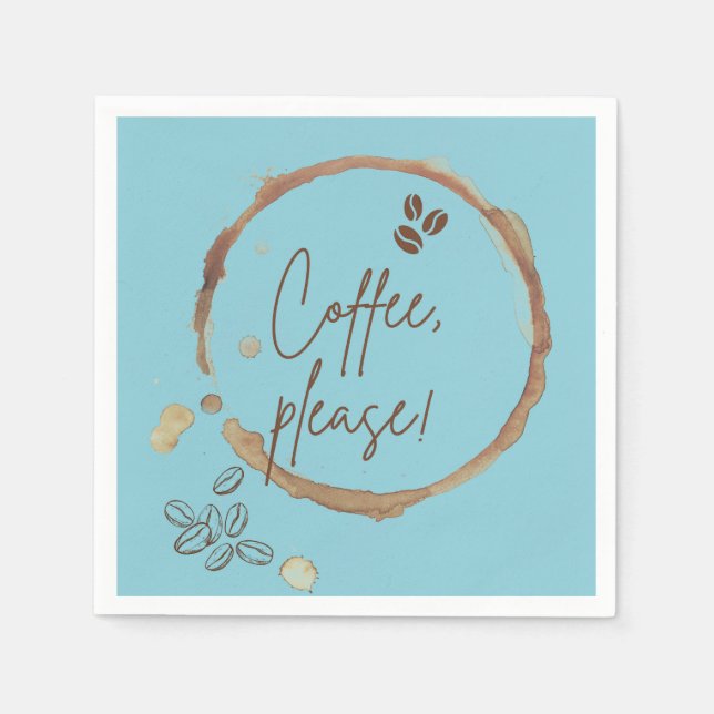 Servilleta De Papel Café Por Favor (Anverso)