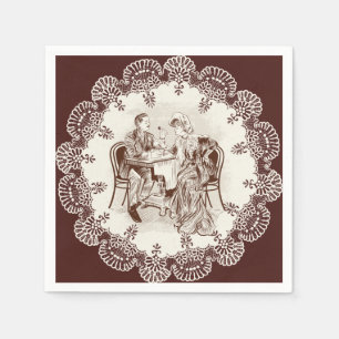 Servilleta De Papel café y amor