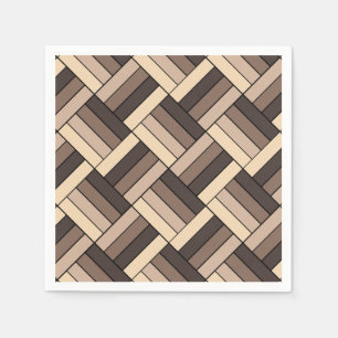 Servilleta De Papel Café y mosaico crema