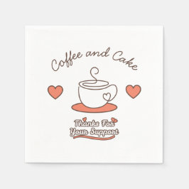 Servilleta De Papel Café y Tarta 