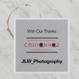 Servilleta De Papel Cafeína Molecular Fórmula Coffee Promocional