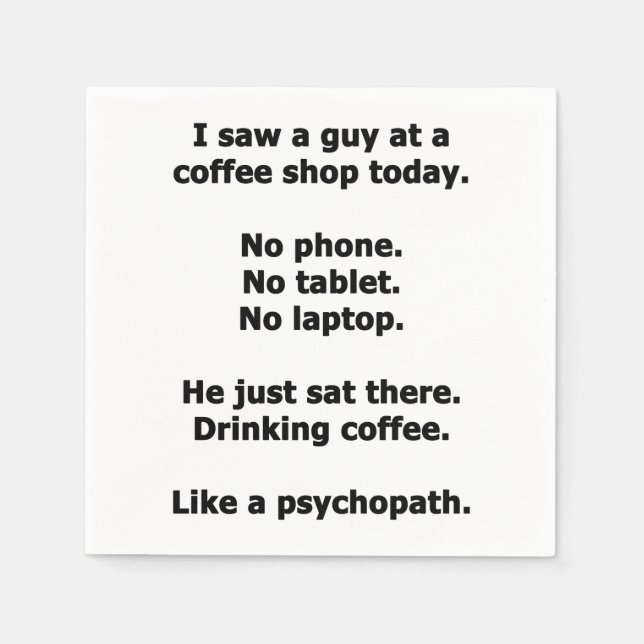 Servilleta De Papel Cafetería (Anverso)