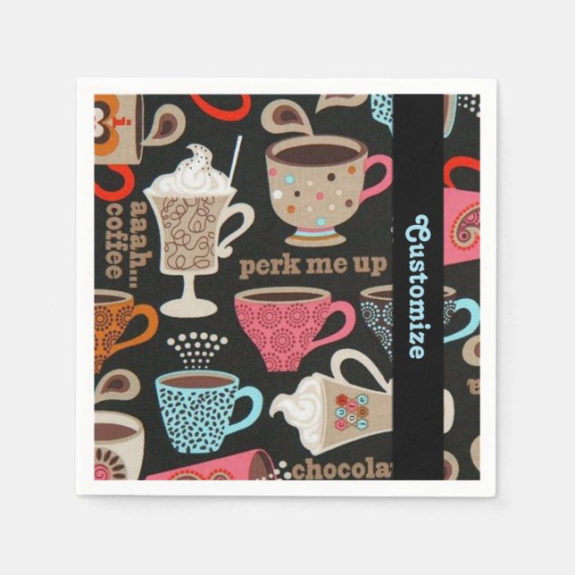 Servilleta De Papel Cafetería Cafe Napkins (Anverso)