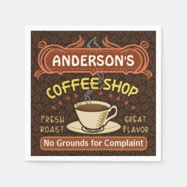 Servilleta De Papel Cafetería con Mug Crea tu Propia Personalización