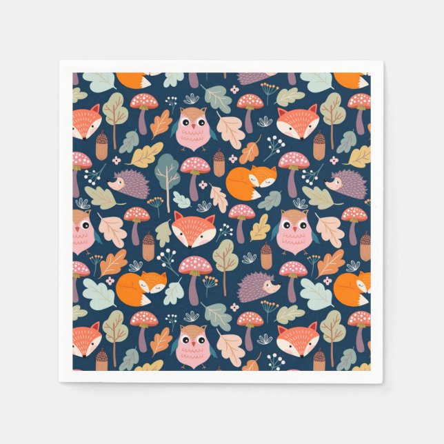 Servilleta De Papel Caída/Bosque (Anverso)