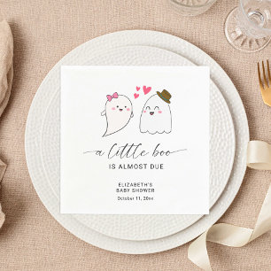 Servilleta De Papel Caída de Halloween Pequeño Boo Código QR de Baby S