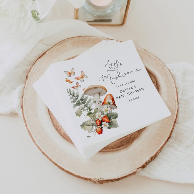 Servilleta De Papel Caída de la pequeña ducha de bebé de hongos (Subido por el creador)