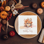 Servilleta De Papel Caída Floral Cottage Core Teacup Birthday Tea Fies<br><div class="desc">Sumérjase en la acogedora elegancia del otoño con nuestra colección de diseño "Fall Floral Cottage Core Teacup Birthday Tea Fiesta". Este encantador ilustracion está decorado con un delicado té blanco adornado con un elegante patrón de hojas, descansando con gracia en un platillo a juego. Alrededor de esta pieza central hay...</div>